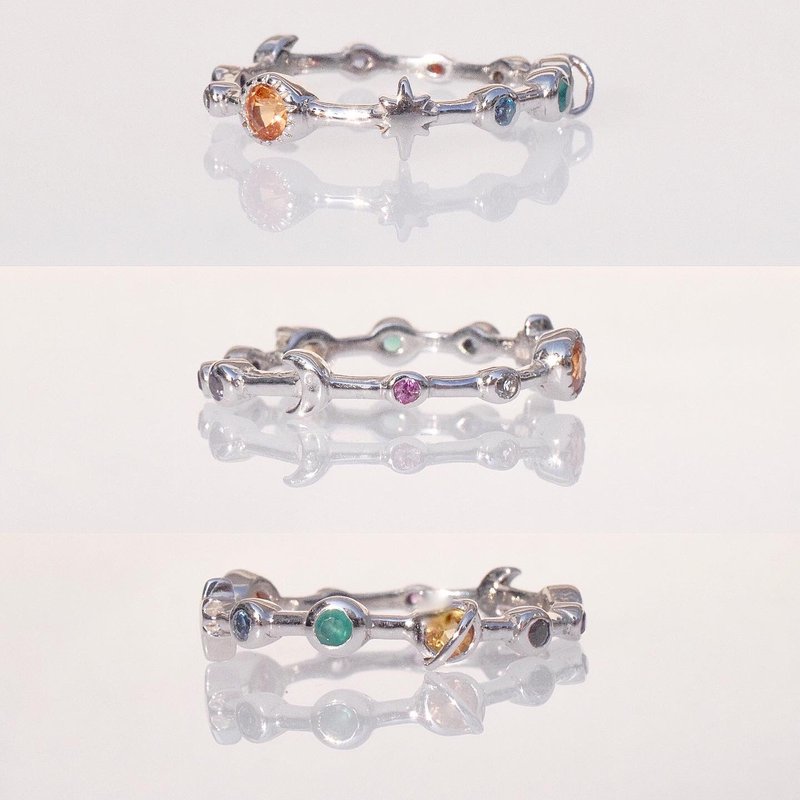 Nine Universes Ring #minimminiverse #minimNoppakao Code R555 - 戒指 - 純銀 