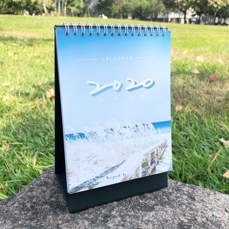 2020向前奔跑 / 拾字路口 手寫桌曆 - 日曆/月曆/年曆 - 紙 藍色