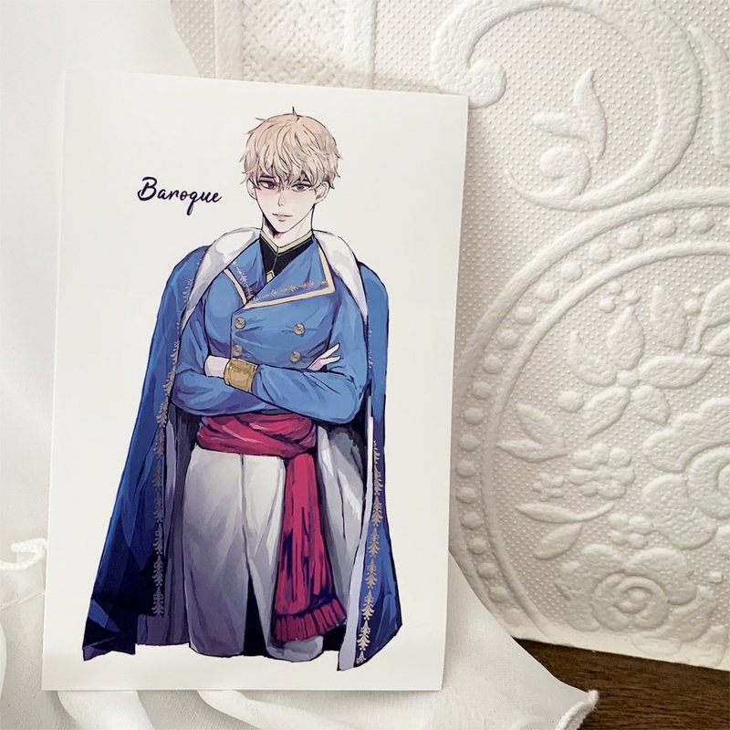 Rex - Blue sticker (springs winter) person sticker boy sticker - 貼紙 - 紙 藍色