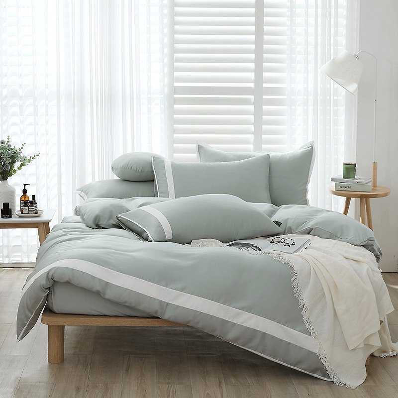 Good relationship HAOKUANXI | Spring Stone-lyocell tencel bed bag quilt cover pillowcase - เครื่องนอน - วัสดุอีโค สีเขียว