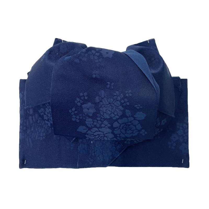 日本製 一體成型 魔術貼 蝴蝶結 浴衣 和服 腰封 茜草色 - 皮帶/腰帶 - 其他材質 藍色