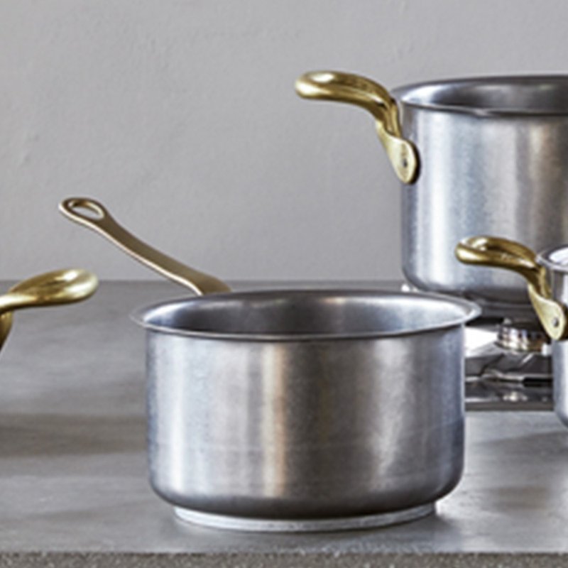 【Sambonet】 1965 Vintage 復古系列不鏽鋼單手鍋16cm-附蓋 - 鍋子/烤盤 - 不鏽鋼 