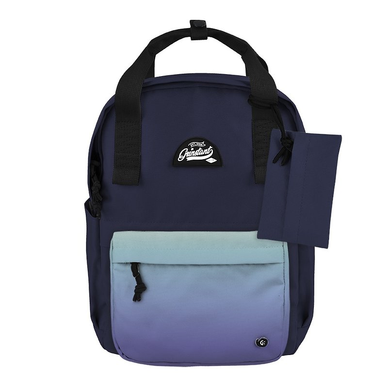 Grinstant Mix and Match Detachable 13 "Backpack-Adventure Series（ブルー with Gradient） - リュックサック - ポリエステル ブルー