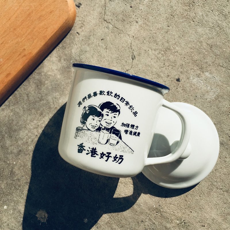 ポーセリンカップ|香港グッドミルク - グラス・コップ - 磁器 ホワイト