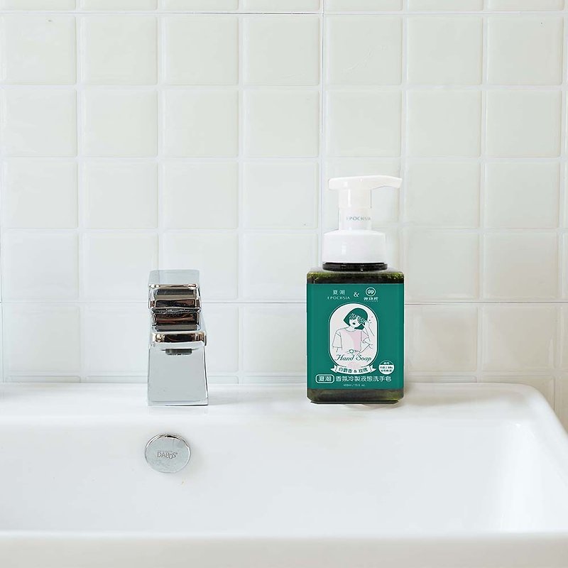 【福利品】冷製液態洗手皂 慕斯瓶-(白麝香 & 玫瑰) /400ml - 洗手乳/洗手用品 - 塑膠 綠色