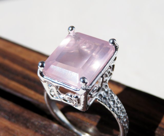 ローズクォーツ リング / Rose Quartz Ring - ショップ NATSU