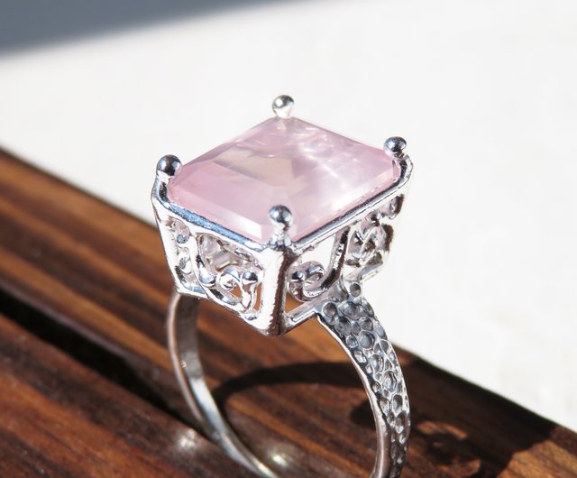 ローズクォーツ リング / Rose Quartz Ring - ショップ NATSU