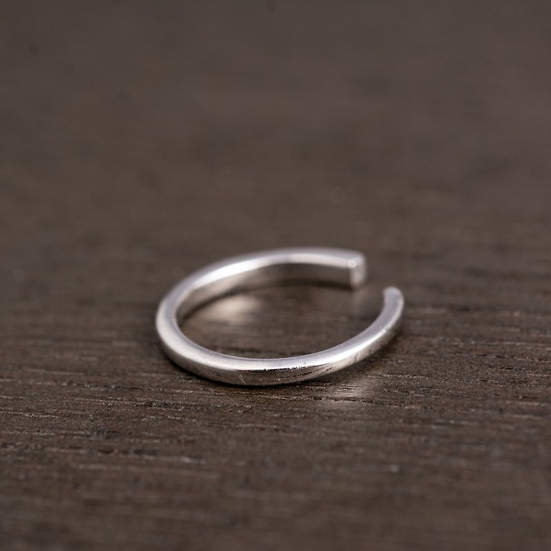 漸變開口純銀戒指 - 戒指 - 其他金屬 銀色
