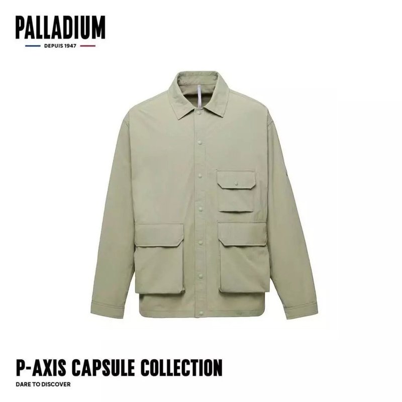 PALLADIUM 防潑水長袖襯衫 中性款 軍綠 1011530 - 男夾克/外套 - 尼龍 白色