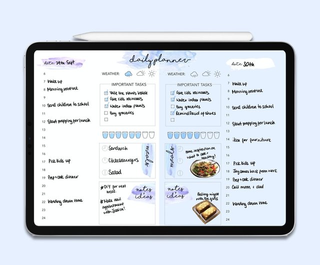 notability templates planner