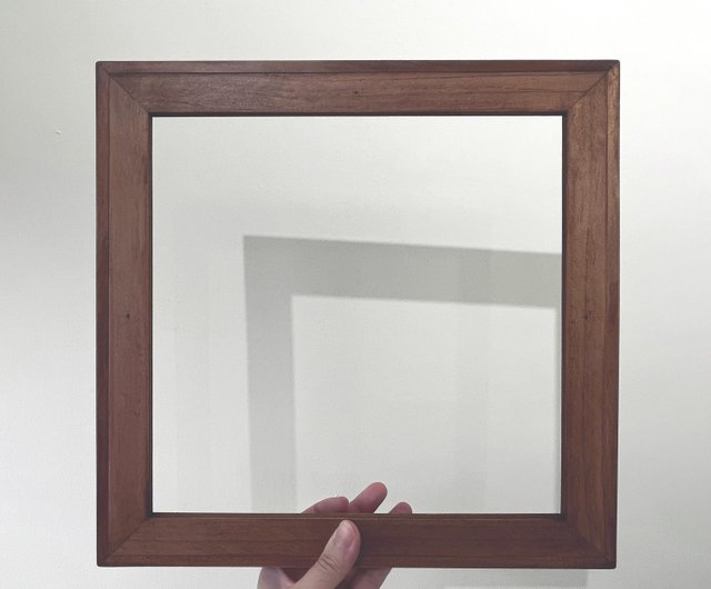 陋室銘| 書法手寫字胡桃木色實木畫框複製畫/無框畫30x30cm 形默