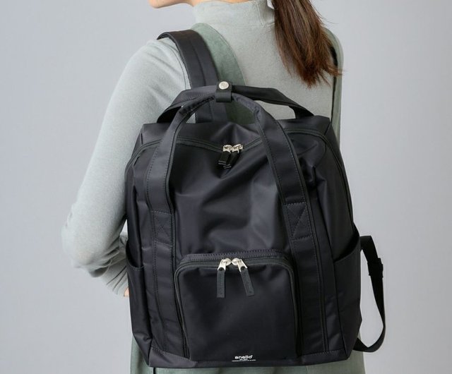 anello CUBE Water repellent Surface A4 Size Backpack School Bag ATH3383 Black Shop bigpandahk Backpacks Pinkoi