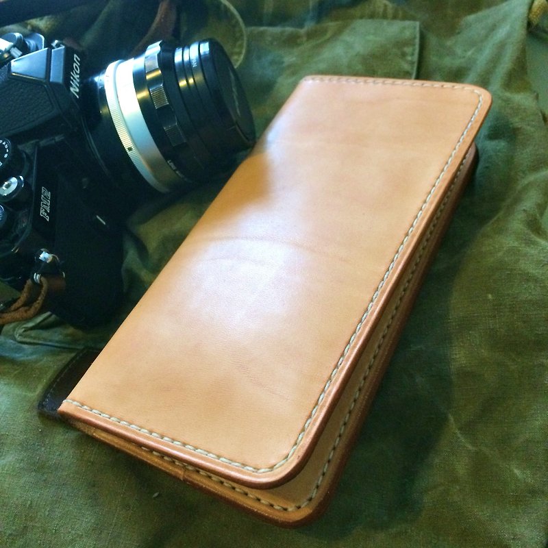 Genuine Leather Wallets Multicolor - Handmade Italian cowhide original color multicolor passport holder travel long clip