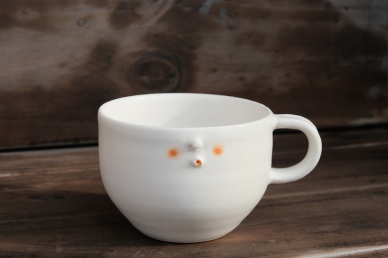 蘇三 YUME 044  -   陶瓷馬克杯 - 咖啡杯/馬克杯 - 陶 白色