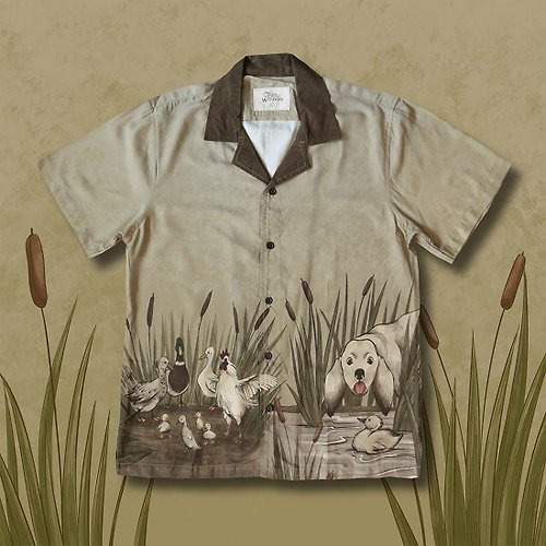 Tales and Wonders The Ugly Duckling Bowling Shirt Liusrejse