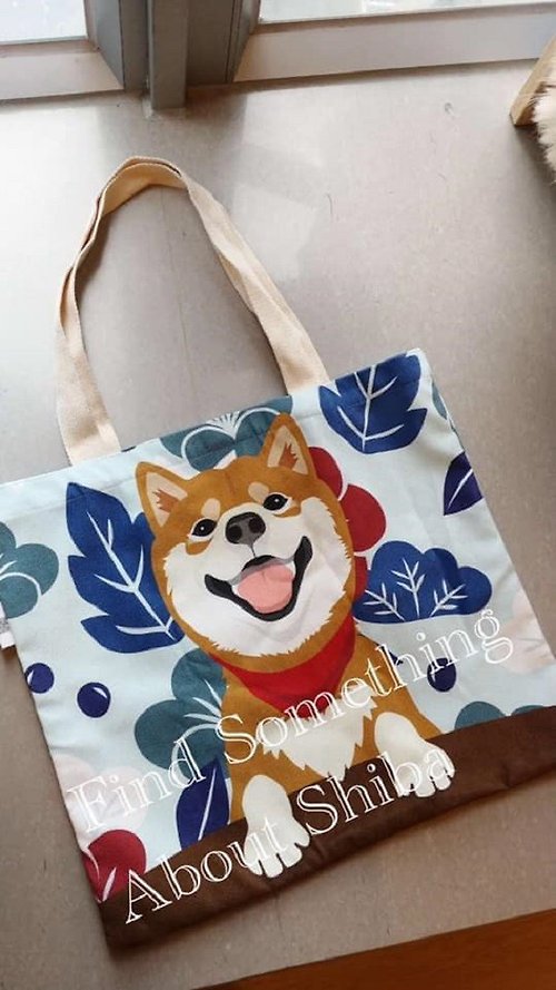 日本柴犬徵品部 自家設計赤柴犬日本和風系環保包