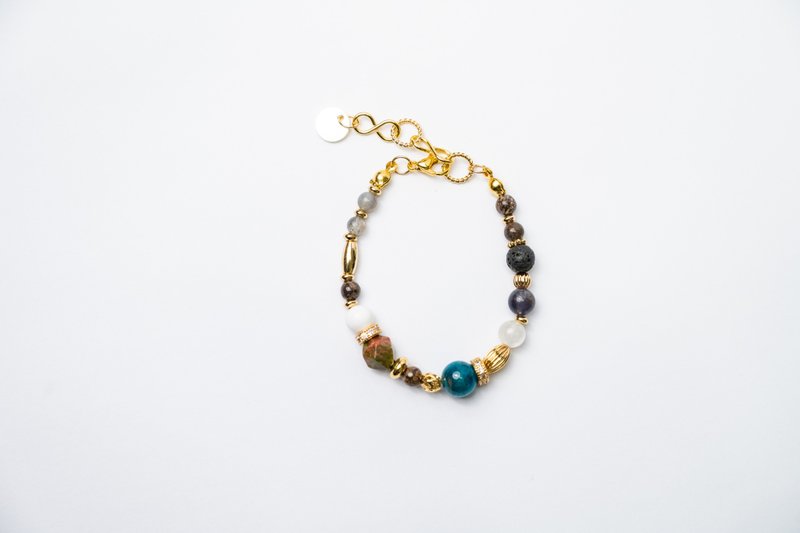 [Adventurer's Madness] 015 Stone Stone Bracelet - Bracelets - Gemstone 