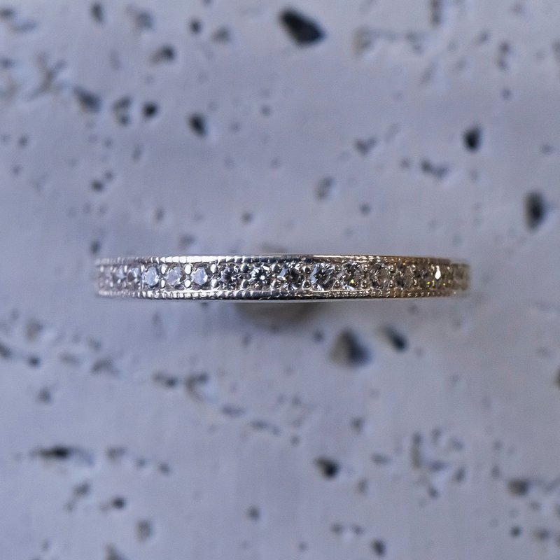 【Hエタニティ】ミル　シルバー925リング　プレーティング可　【受注生産】S-061 - 戒指 - 其他金屬 銀色