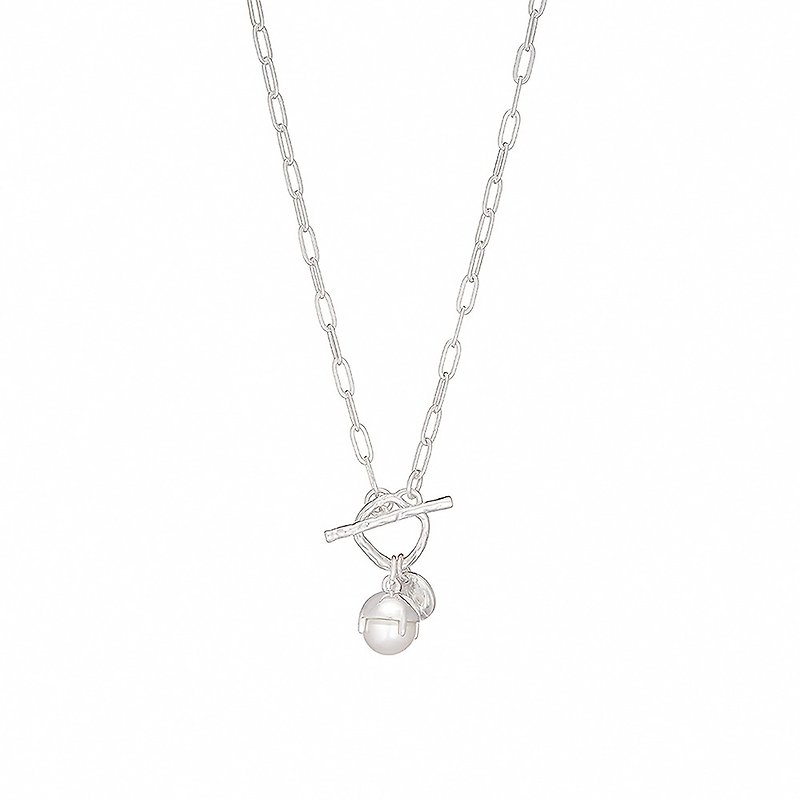 LUCIANO MILANO 珍珠繫  純銀項鍊 - 項鍊 - 其他金屬 銀色