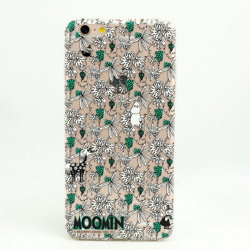 Moomin授權-空壓殼手機殼【躲貓貓(綠葡萄)】 - 手機殼/手機套 - 矽膠 綠色