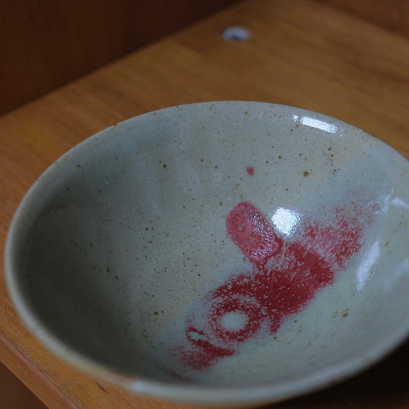 Bronze red rice bowl - ถ้วยชาม - ดินเผา สีแดง
