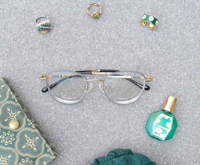 ★即決★ＨＯＹＡブルーライトカットＰＣレンズ付き老眼鏡●MELROSE・流行りのボストン型メタル・シルバーグレー