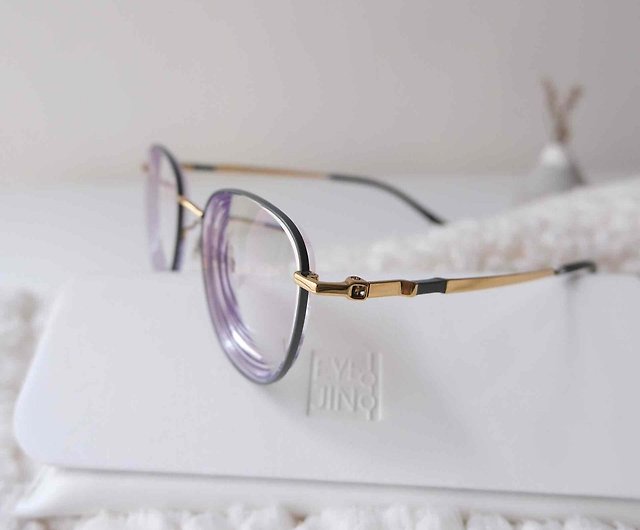 ★即決★ＨＯＹＡブルーライトカットＰＣレンズ付き老眼鏡●MELROSE・流行りのボストン型メタル・シルバーグレー