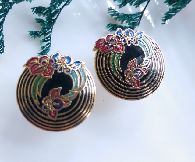 sk ヴィンテージ　アンティーク　ブローチ　中国七宝 sk ヴィンテージ アンティーク ブローチ 中国七宝 sk