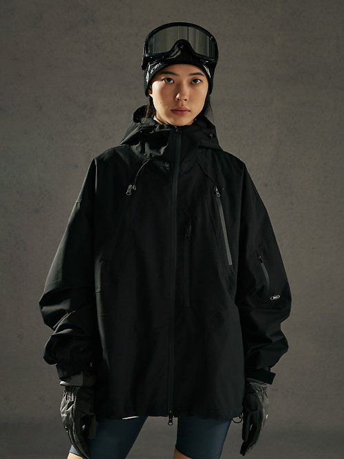 NGOARMY (NORYBRAND) 中性壓膠防風防水調節抽繩滑雪服 保暖沖鋒衣外套