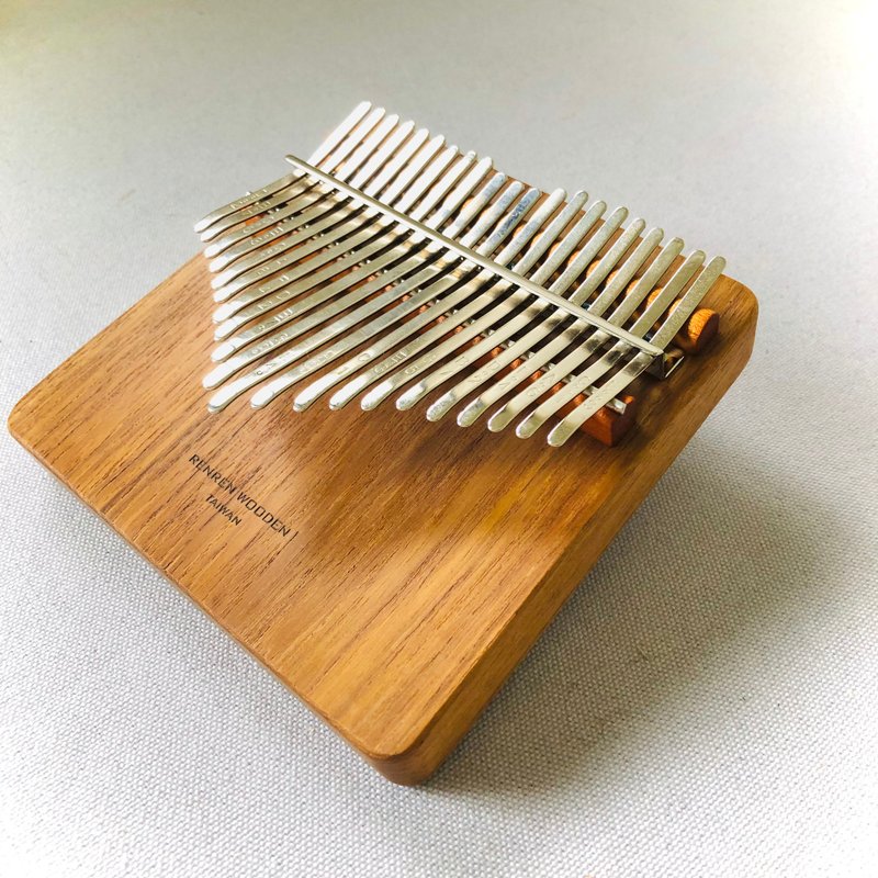 21-tone original wood keyboard Burmese teak Pisces Kalimba thumb piano KALIMBA - กีตาร์เครื่องดนตรี - ไม้ สีกากี