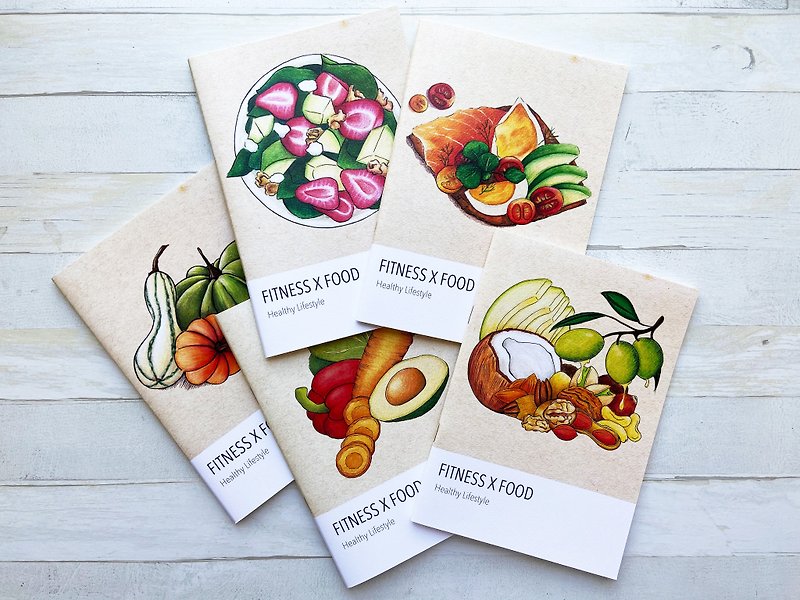 Colorful Food Notebook - Notebooks & Journals - Paper 
