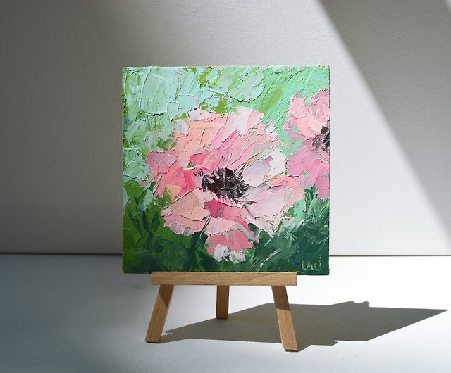 桜の絵抽象花オリジナルの油絵現代の花の芸術 - ショップ 
