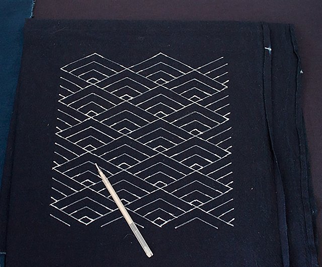 THEALESE Sashiko Stencil by Acrylic - Sashiko Embroidery Pattern - Quilting  Stencil | Diamond Wave