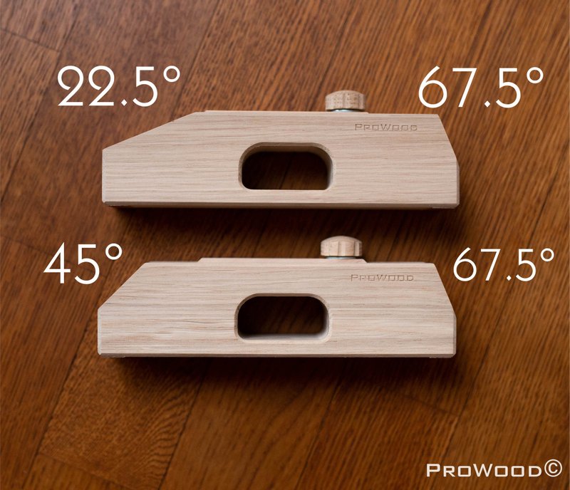 Kumiko Starter Kit 2 pcs oak - Asanoha (Woodworking jigs) - งานไม้/ไม้ไผ่/ตัดกระดาษ - ไม้ 