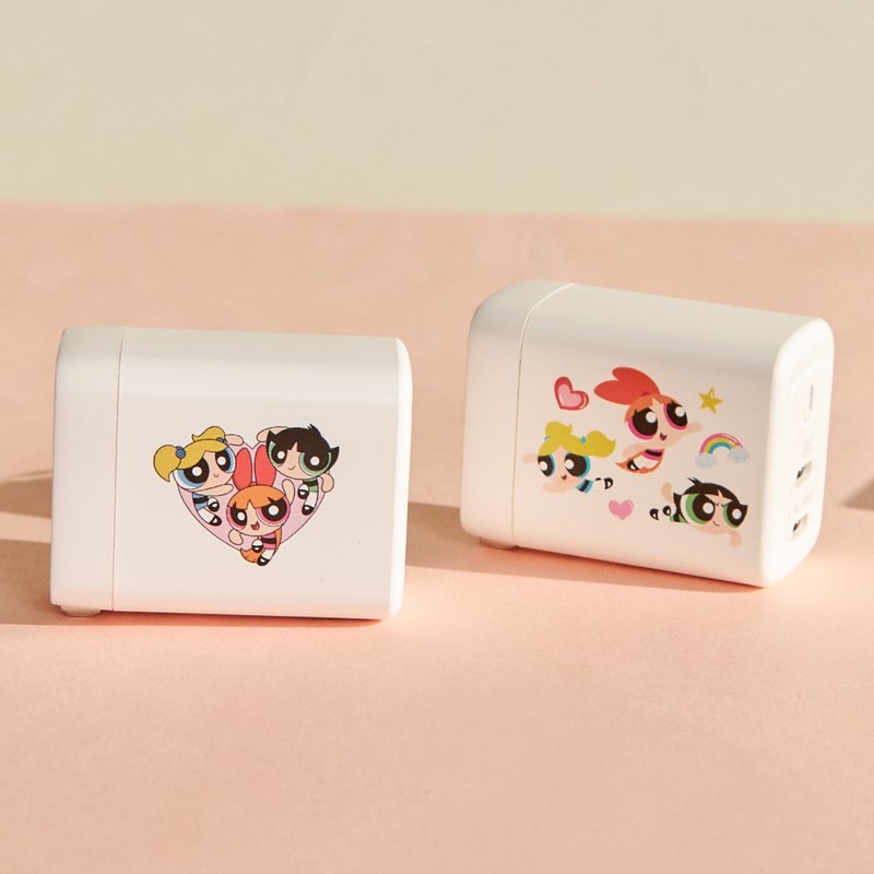 飛天小女警甜心出任務GaN 40W Type-C雙孔充電頭 - 科技小物 - 塑膠 多色