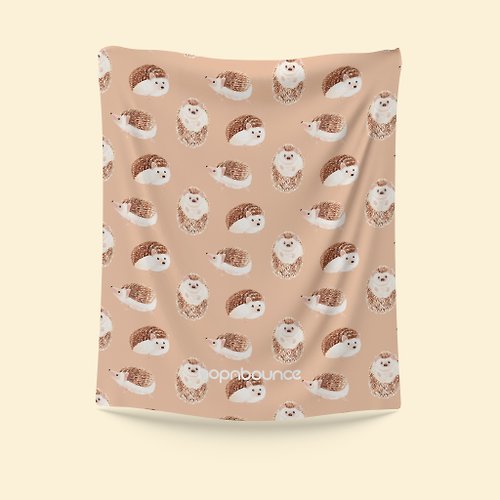 hopnbounce 刺蝟 毛毯 空調毯 暖暖毯 被毯 披毯 保暖毯 寵物蓋毯