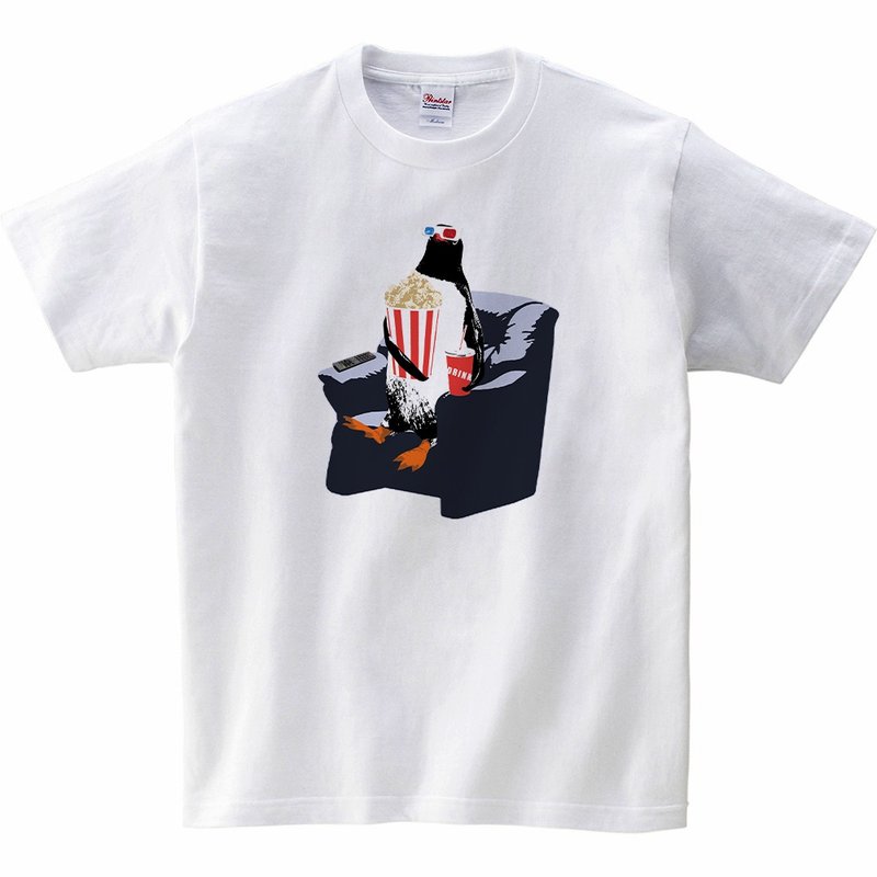 キッズTシャツ / 外出自粛ペンギン - 男/女童裝 - 棉．麻 白色