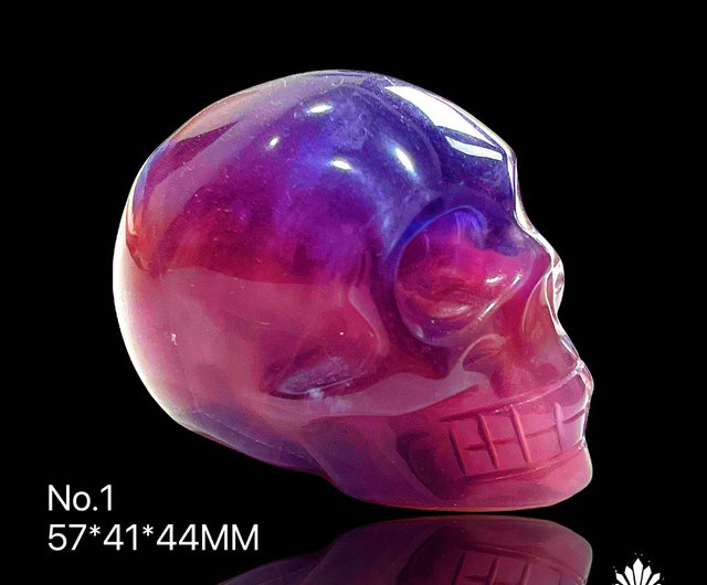 Purple Fluorite skull with nice offers light stand