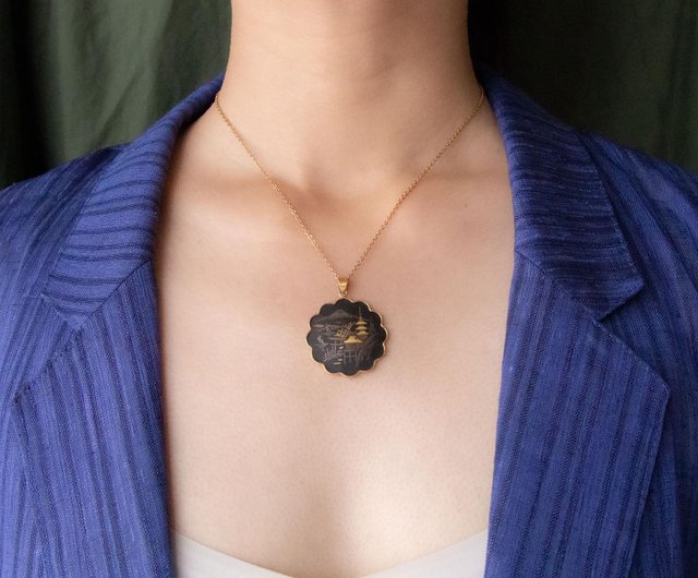 骨董　掛軸　風鎮　純金象嵌　K24　金象嵌 美品】伝統工芸 純金象嵌 K24使用 イヤリング あやめ 木箱入り