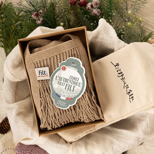FILT法國經典編織袋 【禮盒】FILT手工編織袋(ML)+專屬束口内袋組合 | 送禮、禮物