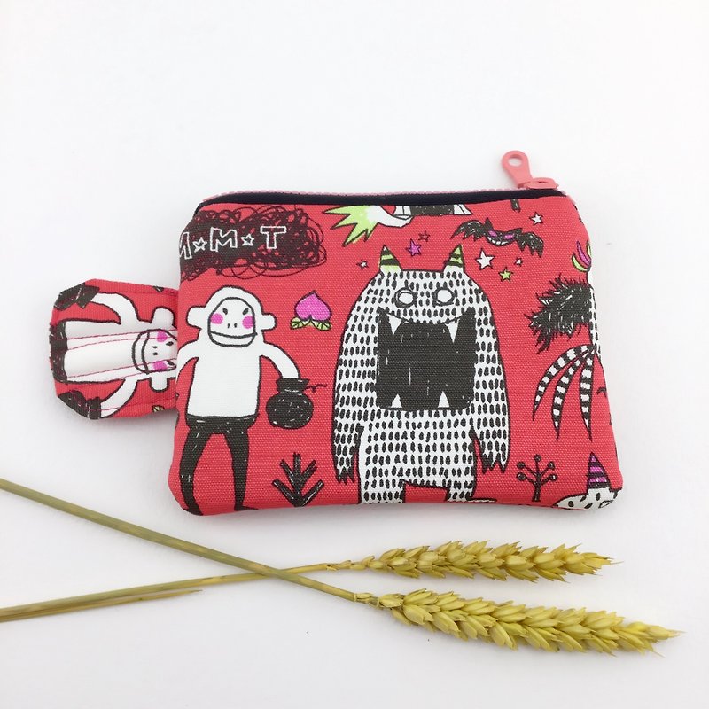 Fish wallet with tail fins / cosmetic bag / sundries bag - monster platform - Coin Purses - Cotton & Hemp 