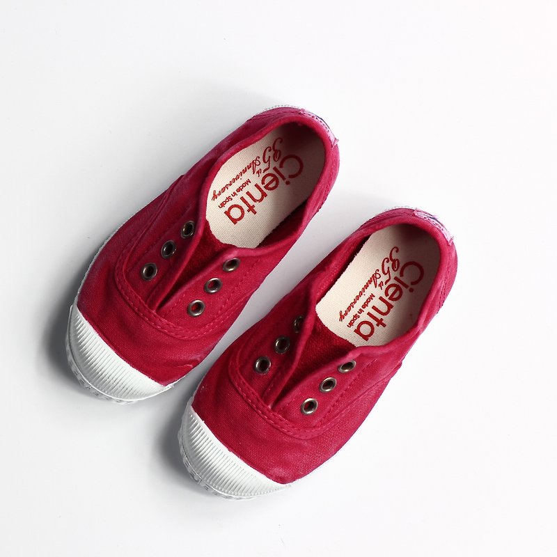 Spanish national canvas shoes CIENTA children 's shoes wash the old pink Xiang Xiang shoes 70777 66 - Kids' Shoes - Cotton & Hemp Red