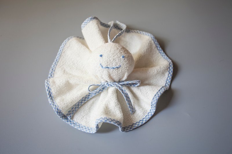 my little star sunny doll organic cotton hand-made comfort doll (handbell) - ของเล่นเด็ก - ผ้าฝ้าย/ผ้าลินิน ขาว
