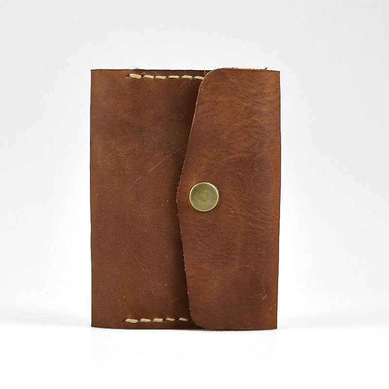 U6.JP6 handmade leather card holder, credit card book, card storage bag, credit card holder, business card book - ที่ใส่บัตรคล้องคอ - หนังแท้ 