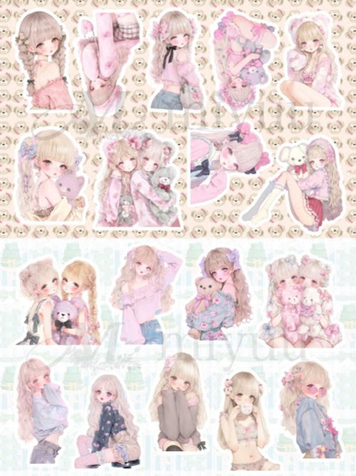 【D-194】lien様　コラージュシート　素材シート　デザインペーパー　111 D-194】lien様 コラージュシート 素材シート デザインペーパー 111