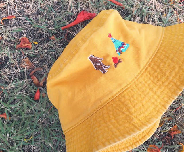 bucket hat - bear - embroidery - 5 Colors - Shop
