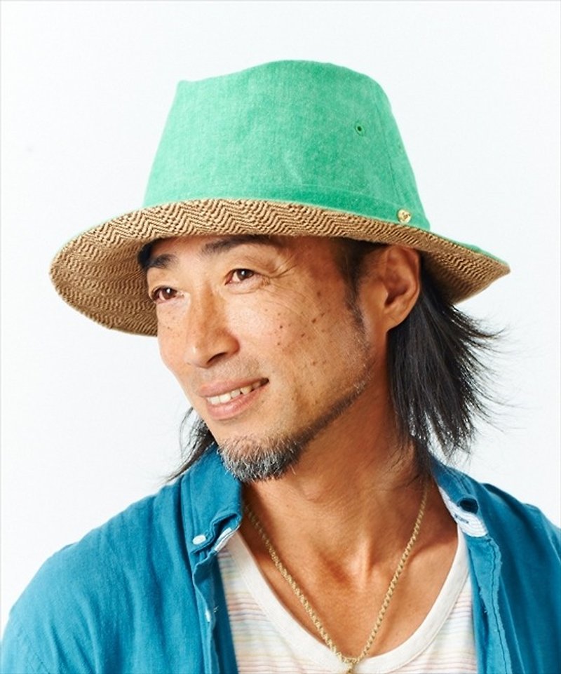true colors(Green) - หมวก - ผ้าฝ้าย/ผ้าลินิน สีเขียว