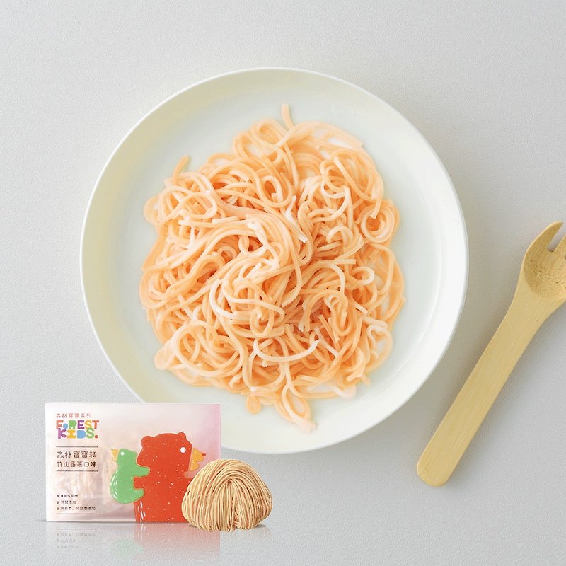 【Forest Noodles】Baby Mian Zhushan Sweet Potato Flavor (Pure Noodles 8pcs) - Other - Fresh Ingredients Orange