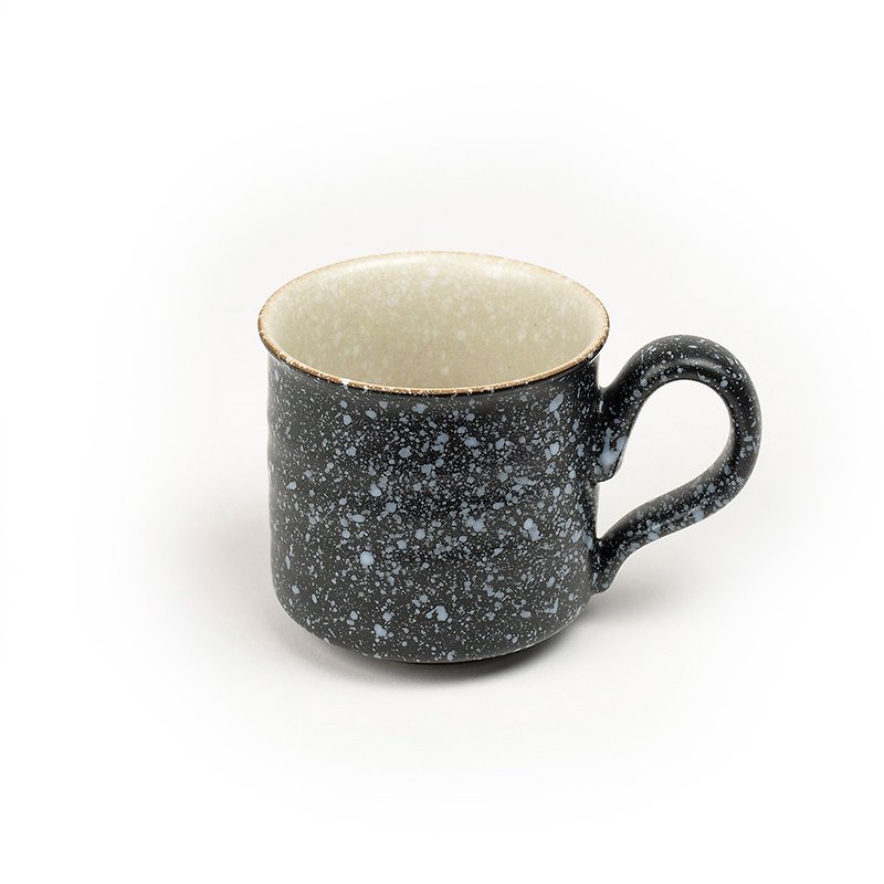 陶作坊│陶宝掏宝_Marble grain concentric cup - ถ้วย - ดินเผา สีดำ
