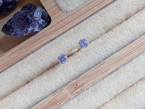 Pine St. Jewelry 松樹街輕奢珠寶 18K純金 水晶耳環